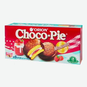 Пирожное Orion Сhoco Pie малина 6шт, 180г